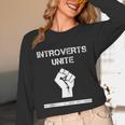 Introverts Unite Separately In Your Own Homes Sarcasm Unisex Long Sleeve T-Shirt