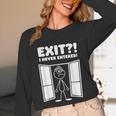 Irony Sarcasm Introvert Dry Humor Comic Cartoon Geek Nerd Unisex Long Sleeve T-Shirt Irony Sarcasm Introvert Dry Humor Comic Cartoon Geek Nerd Unisex Long Sleeve T-Shirt