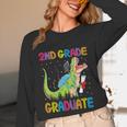 Kids 2nd Grade Graduate Dinosaur Trex 2nd Grade Graduation Unisex Long Sleeve T-Shirt