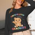 Kids Kindergarten Graduate Cat Graduation Unisex Long Sleeve T-Shirt
