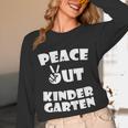 Kids Peace Out Kindergarten For Graduation Unisex Long Sleeve T-Shirt