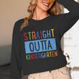 Kids STRAIGHT OUTTA KINDERGARTEN T-SHIRT FUNNY GRADUATION GIFT Unisex Long Sleeve T-Shirt