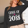 Kindergarten Class Of 2038 First Day School Graduation Girls Unisex Long Sleeve T-Shirt