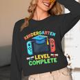 Kindergarten Level Complete Graduation Class 2025 Gamer Boys Unisex Long Sleeve T-Shirt