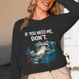 Lazy Raccoon Sarcastic Introvert Humor Japanese Animal Unisex Long Sleeve T-Shirt