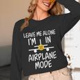 Leave Me Alone I’m In Airplane Mode Grumpy Introvert Unisex Long Sleeve T-Shirt Leave Me Alone I’m In Airplane Mode Grumpy Introvert Unisex Long Sleeve T-Shirt