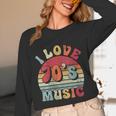I Love 70's Music Retro Style Nostalgia Cassette 1970s Party Unisex Long Sleeve T-Shirt