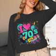 I Love The 70s Retro Cassette Roller Vinyl Disco Nostalgia Unisex Long Sleeve T-Shirt