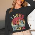 I Love 90's Music Retro Style Nostalgia Cassette 1990s Party Unisex Long Sleeve T-Shirt