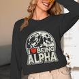 I Love Being Alpha Moonlit Wolf Meme Alpha Introvert Unisex Long Sleeve T-Shirt I Love Being Alpha Moonlit Wolf Meme Alpha Introvert Unisex Long Sleeve T-Shirt