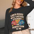 Lunch Boxes With Stickers Lunch Box Nostalgia Retro Unisex Long Sleeve T-Shirt