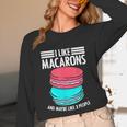 Macaroons Dessert Antisocial Introvert Pastries Food Lover Unisex Long Sleeve T-Shirt Macaroons Dessert Antisocial Introvert Pastries Food Lover Unisex Long Sleeve T-Shirt