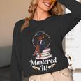 Mastered It Black Girl Masters Degree Graduation Black Queen Unisex Long Sleeve T-Shirt