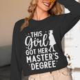 Masters Degree Art For Women Girls Masters Degree Graduation Unisex Long Sleeve T-Shirt