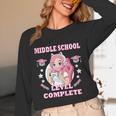 Middle School Level Complete Gaming Graduation Anime Girl Unisex Long Sleeve T-Shirt
