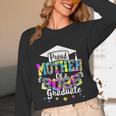 Mother Of a 2025 Graduate Tie Dye Class Senior Graduation 25 Unisex Long Sleeve T-Shirt