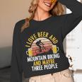 Mountain Biking Beer Drinking Introvert Sayings For Cyclist Unisex Long Sleeve T-Shirt Mountain Biking Beer Drinking Introvert Sayings For Cyclist Unisex Long Sleeve T-Shirt