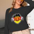 Nostalgia Chest Flag GDR Unisex Long Sleeve T-Shirt