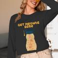 Orange Tabby Cat Graduation Distressed Shirt For Grads For Men Women Girls Kids Unisex Long Sleeve T-Shirt