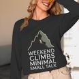 Outdoor Introvert Vibes Weekend Climber Unisex Long Sleeve T-Shirt