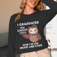 Owl Elementary Graduation Shirt-6th Grade Graduation Unisex Long Sleeve T-Shirt