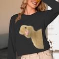 Peking Duck Peeking Chef Graduation Farm Duck Lover Unisex Long Sleeve T-Shirt