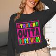 Pink STRAIGHT OUTTA Preschool PRE-K Graduation Unisex Long Sleeve T-Shirt