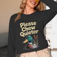 Please Chew Quieter Introvert Duck Lover Unisex Long Sleeve T-Shirt Please Chew Quieter Introvert Duck Lover Unisex Long Sleeve T-Shirt