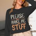 Please Don't Make Me Do Stuff Introvert Teen Lazy Gag Unisex Long Sleeve T-Shirt Please Don't Make Me Do Stuff Introvert Teen Lazy Gag Unisex Long Sleeve T-Shirt