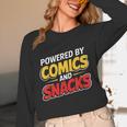 Powered By Comics And Snacks Comic Book Lover Unisex Long Sleeve T-Shirt Powered By Comics And Snacks Comic Book Lover Unisex Long Sleeve T-Shirt