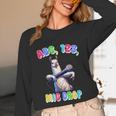 Preschool Graduate Shirt ABC 123 Mic Drop Llama Graduation Unisex Long Sleeve T-Shirt