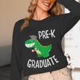 Preschool Graduation Preschooler Dinosaur Pre-K Dino Kids Unisex Long Sleeve T-Shirt