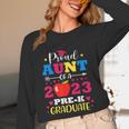 Proud Aunt Of 2023 Pre-K Graduate Senior Graduation Matching Unisex Long Sleeve T-Shirt