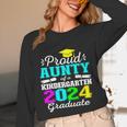 Proud Aunty Of Kindergarten Graduate 2024 Graduation Aunty Unisex Long Sleeve T-Shirt