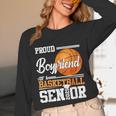 Proud Boyfriend Of A 2025 Senior Graduation Basketball Unisex Long Sleeve T-Shirt
