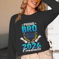 Proud Brother Of Two 2024 Graduates Twin Family Graduation Unisex Long Sleeve T-Shirt