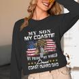 Proud Coast Guard Dad Coast Guard Graduation Dad Unisex Long Sleeve T-Shirt