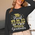 Proud Dad Of Two 2025 Graduates Graduation Family Unisex Long Sleeve T-Shirt