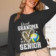 Proud Grandma Of A 2026 Senior Volleyball Graduation Leopard Unisex Long Sleeve T-Shirt