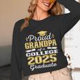 Proud Grandpa Of 2025 College Graduate Family 24 Graduation Unisex Long Sleeve T-Shirt
