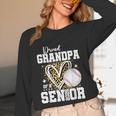 Proud Grandpa Of A 2026 Senior Baseball Graduation Leopard Unisex Long Sleeve T-Shirt