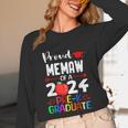 Proud MEMAW Of 2024 Pre-K Graduation Graduate Senior 2024 Unisex Long Sleeve T-Shirt