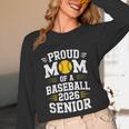 Proud Mom Of Baseball Senior 2026 Graduation Unisex Long Sleeve T-Shirt