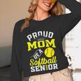 Proud Mom Of a Softball Senior Class Of 2025 Graduation Unisex Long Sleeve T-Shirt
