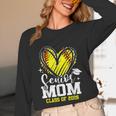 Proud Senior Mom Class Of 2026 Softball Graduation Heart Unisex Long Sleeve T-Shirt
