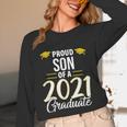 Proud Son Of A 2021 Graduate Graduation Clothes MBA PhD Unisex Long Sleeve T-Shirt