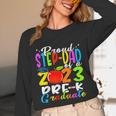 Proud Step-Dad Of 2023 Pre-K Graduate Fathers Day Graduation Unisex Long Sleeve T-Shirt