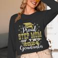 Proud Step Mom Of Two 2024 Graduate Class 2024 Graduation Unisex Long Sleeve T-Shirt