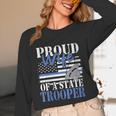 Proud Wife Of a State Trooper Police Officer Graduation Unisex Long Sleeve T-Shirt