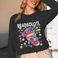 Readsolotl Cute Axolotl Book Lover Reading Women Girls Unisex Long Sleeve T-Shirt
